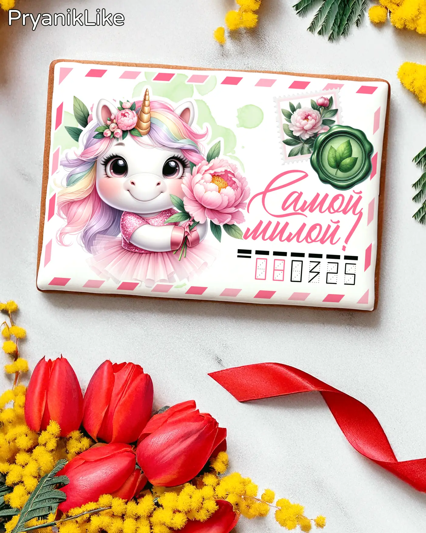 NEW Пряник Письмо для самой лучшей (10-15 см.)